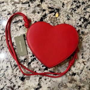 Vera Bradley Verona Red Heart-Shaped Crossbody Bag NWT